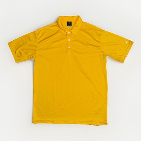 Nike Sphere Dry Golf Polo Shirt Men’s XL Yellow Performance Dri-Fit 23x30 - Picture 1 of 4